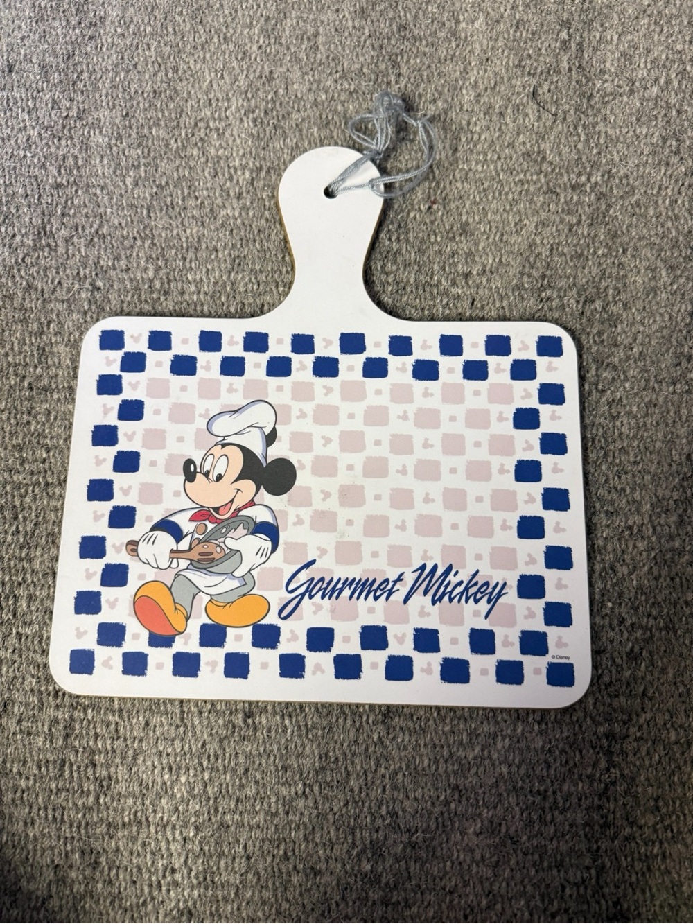 Disney Gourmet Mickey White and Blue Decorative Cutting Board